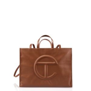 Large Tan Telfar Shopping Bag